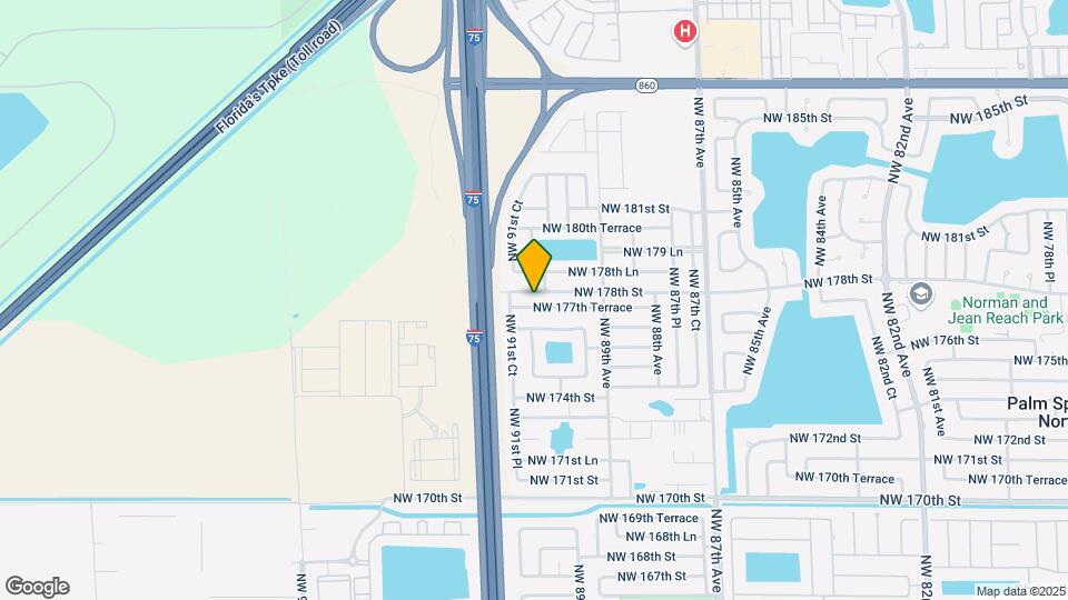 9121 NW 177th Terrace Map and Location Details