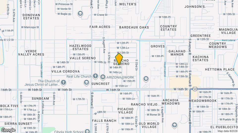 3582 W 14th Pl Mapa y Detalles de la Ubicación