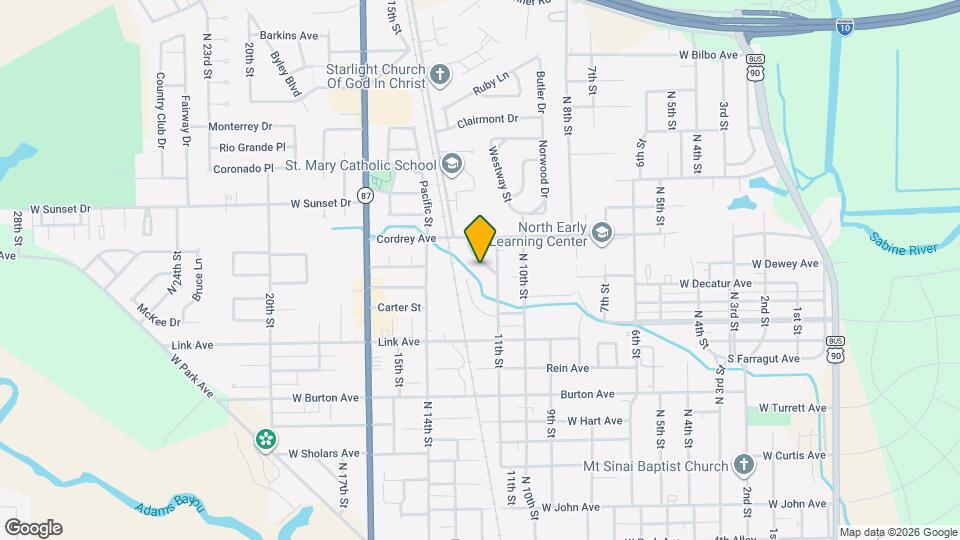 1205 W Wrenway Ave Map and Location Details