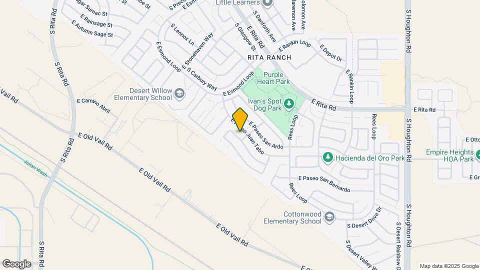 9625 E Paseo San Rosendo Map and Location Details