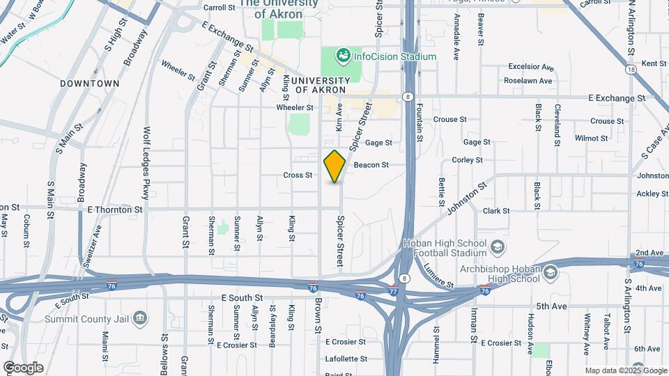 536 Spicer Street Map and Location Details