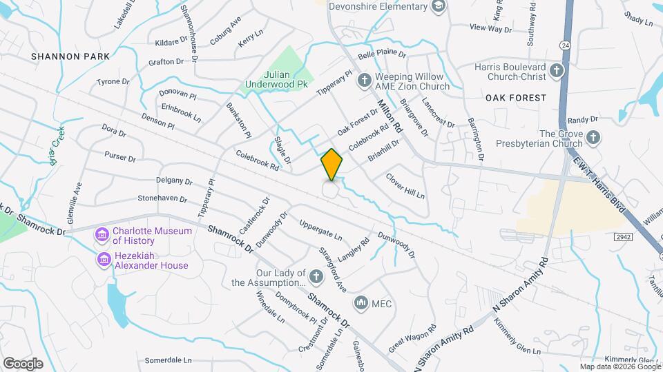 3908 Briarhill Dr Map and Location Details