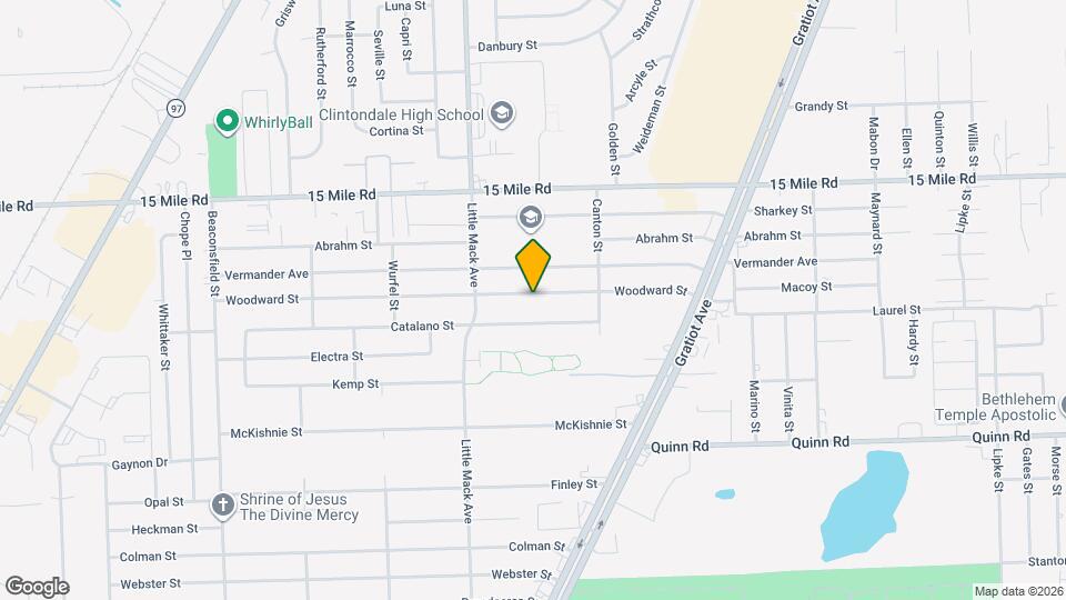 20812 Woodward St Map and Location Details