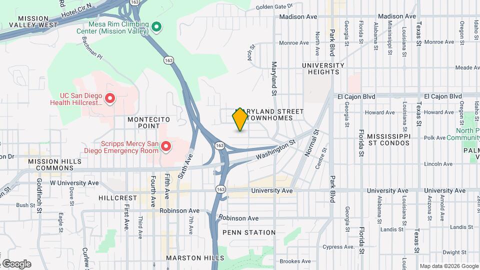 1072 Lincoln Ave Map and Location Details