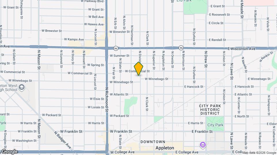903 N Division St, Unit 2-Upper Map and Location Details