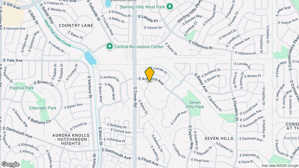 2822 S Argonne St Map and Location Details