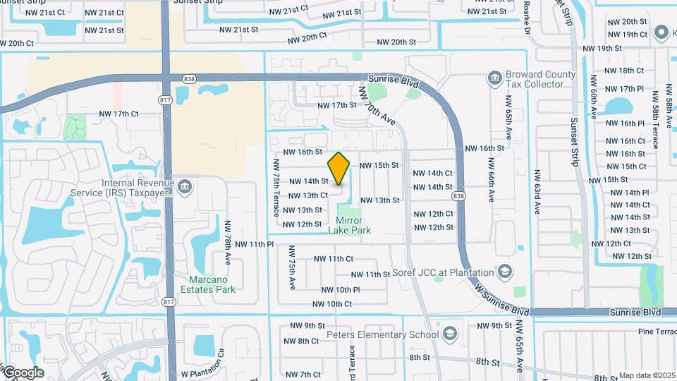 7301 NW 13th Ct Map and Location Details