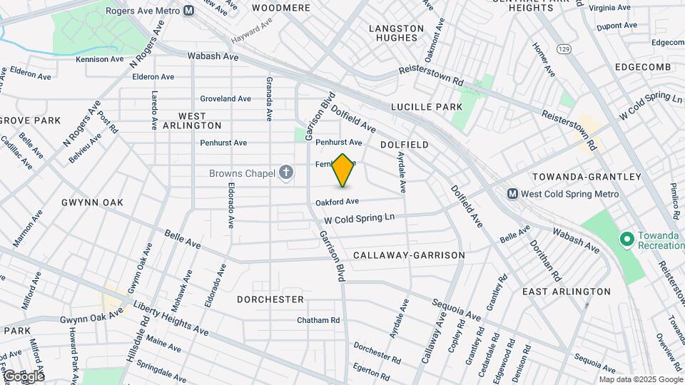 3842-3912 Oakford Ave Mapa y Detalles de la Ubicación