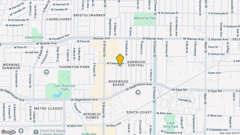 2510 S Rosewood Ave Map and Location Details