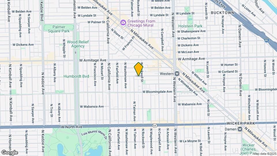 2611 W Cortland St Map and Location Details