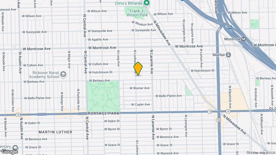 5252 W Berteau Ave Map and Location Details