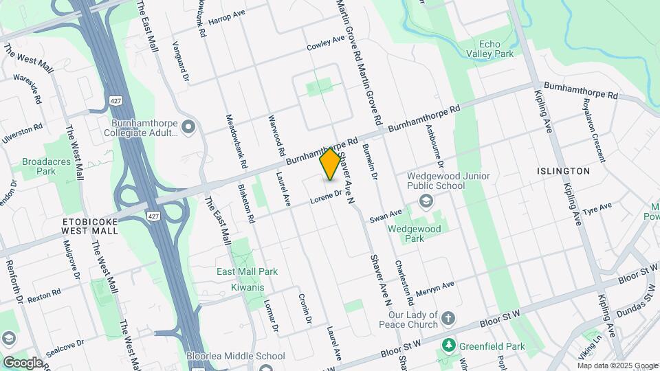 46 Hamlyn Crescent Map and Location Details
