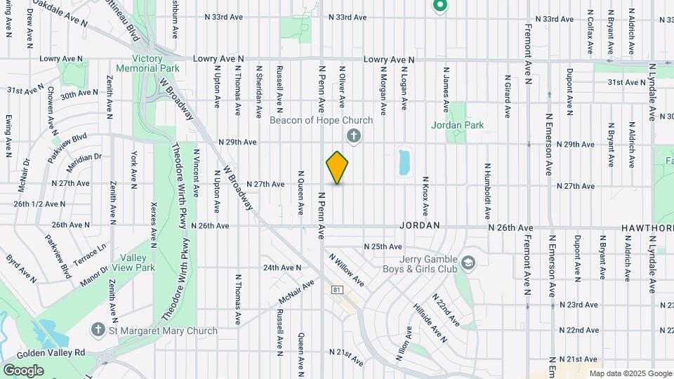 2651 N Oliver Ave Map and Location Details