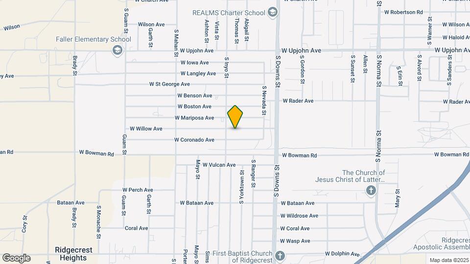 1029 W Willow Ave Map and Location Details