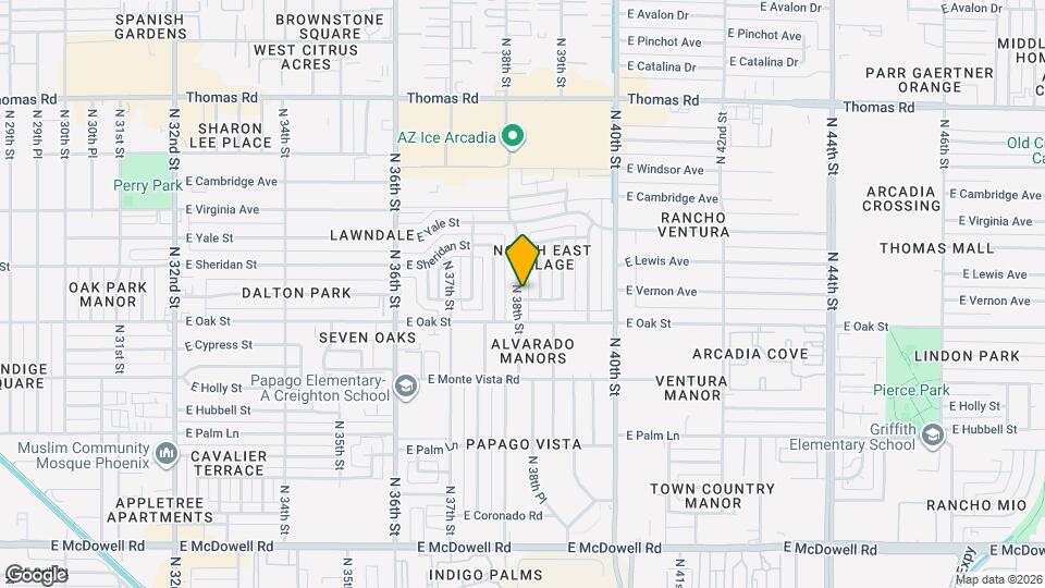 2401 N 38th St Map and Location Details