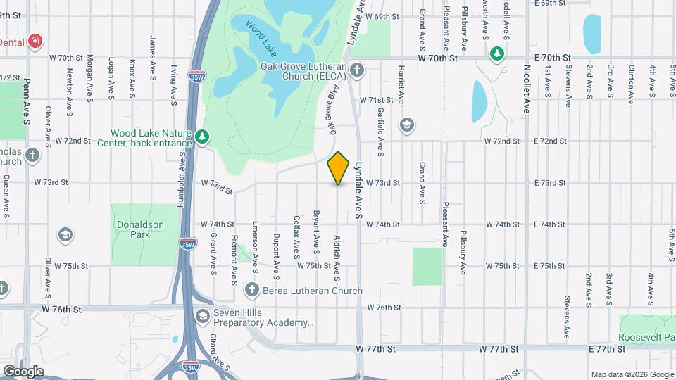 7311 Aldrich Ave S Map and Location Details