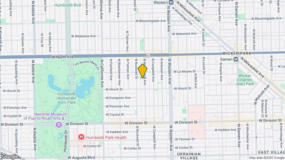 1430-32 N Maplewood Ave Map and Location Details