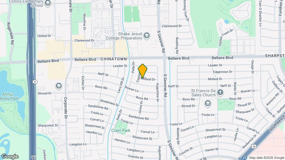 8911 Mobud Dr Map and Location Details