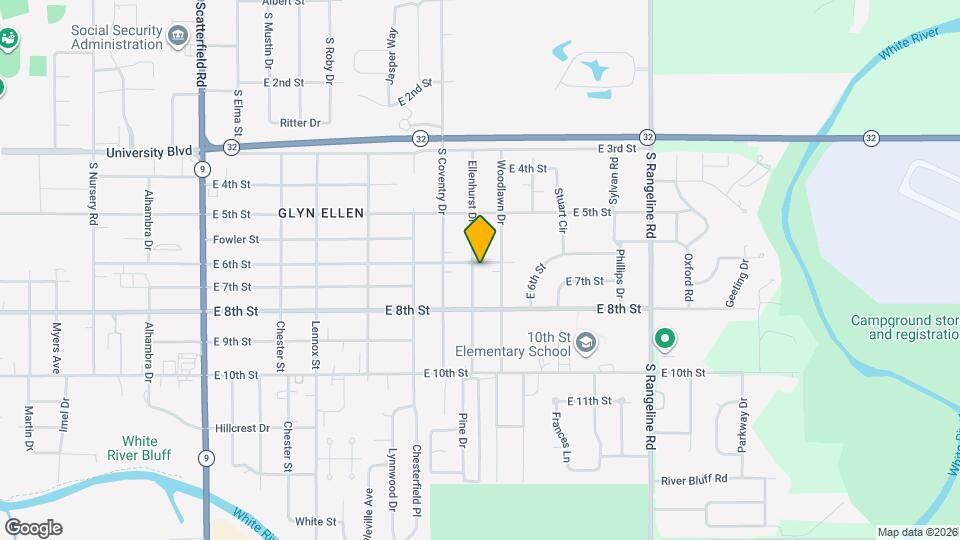 608 Ellenhurst Dr Mapa y Detalles de la Ubicación