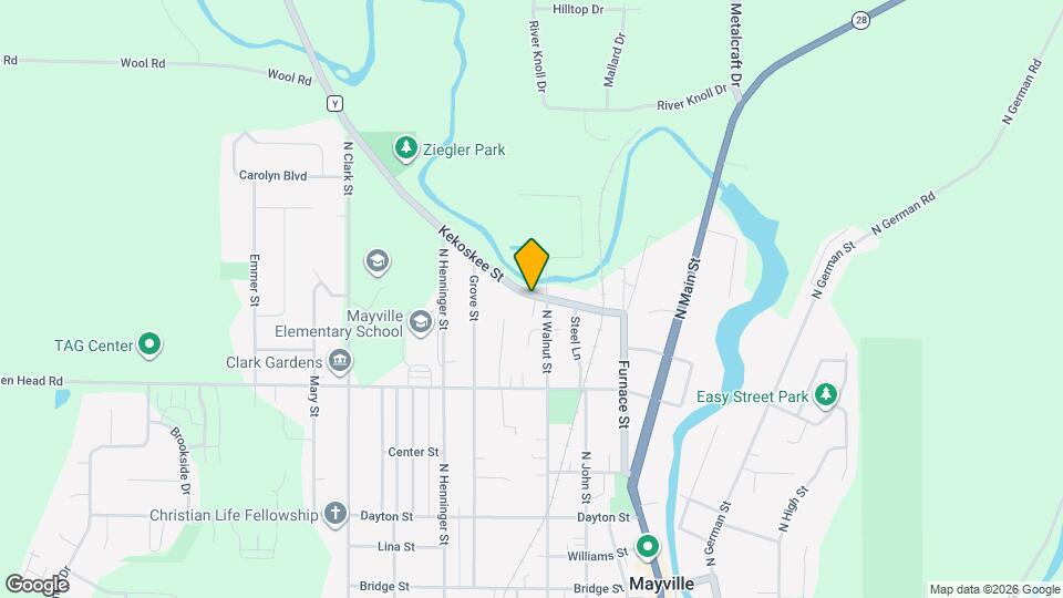 413 Kekoskee St, Unit 1 Map and Location Details