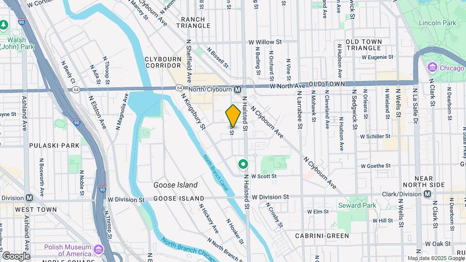 1450 N Halsted St Map and Location Details