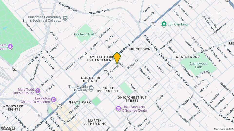 555 Toner St Map and Location Details