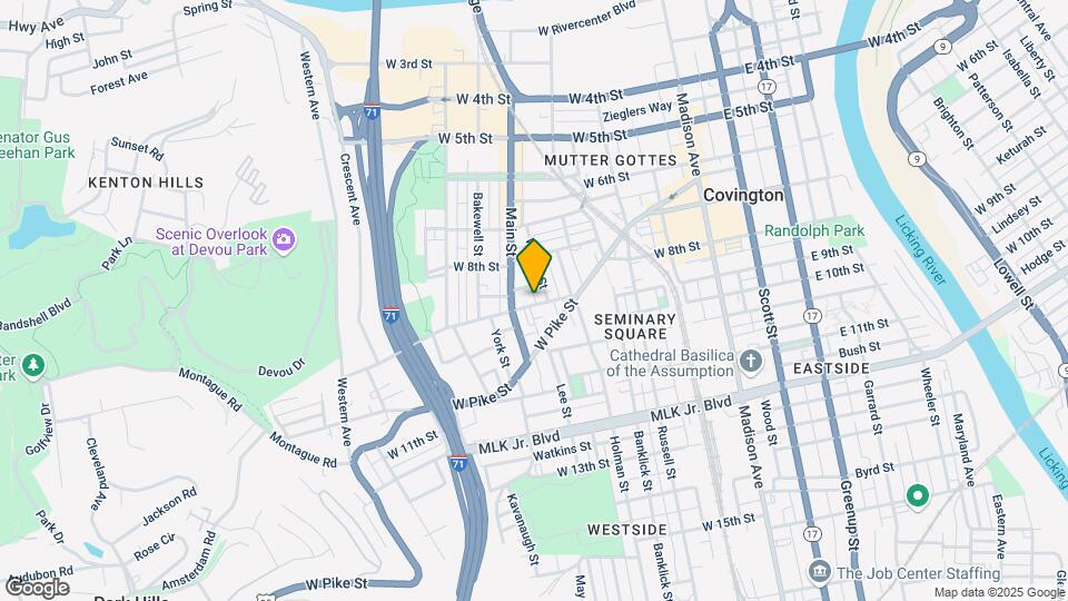 340 W 9th St Map and Location Details