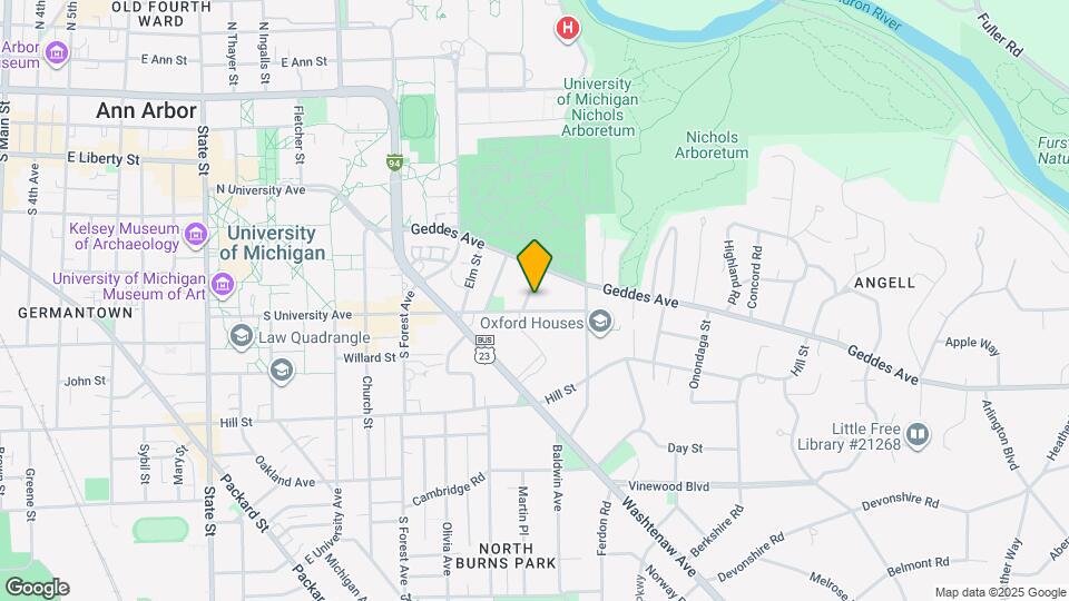 525 Linden St Map and Location Details