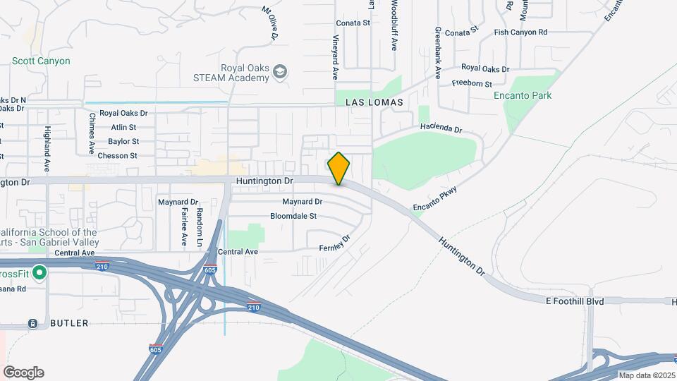 2610 Huntington Dr Map and Location Details