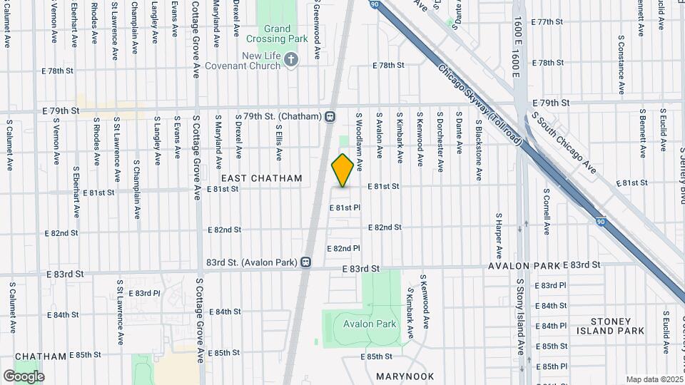 1133 E 81st St Map and Location Details
