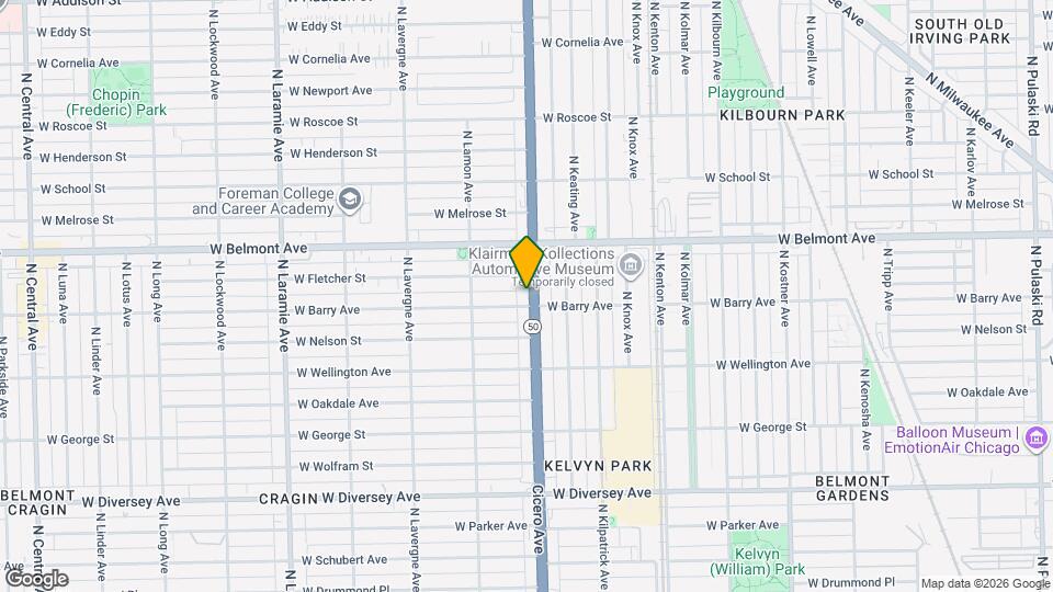 3106 N Cicero Ave Map and Location Details