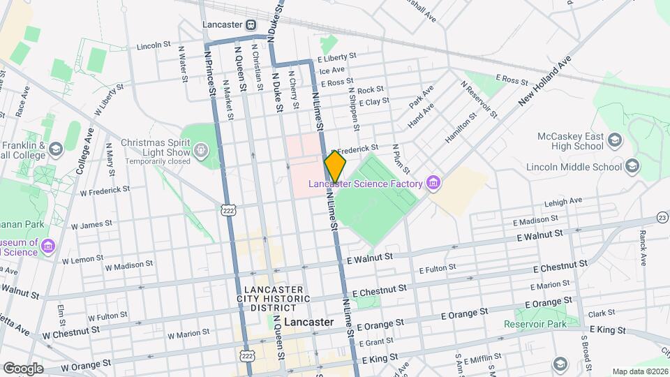 505 N Lime St Map and Location Details