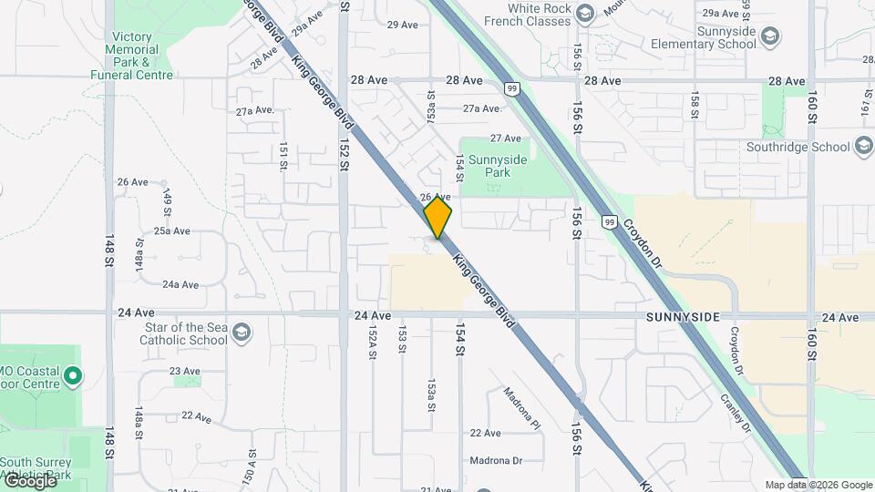 2511 King George Blvd Map and Location Details