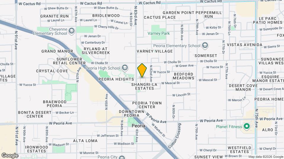 11175 N 82nd Ln Mapa y Detalles de la Ubicación
