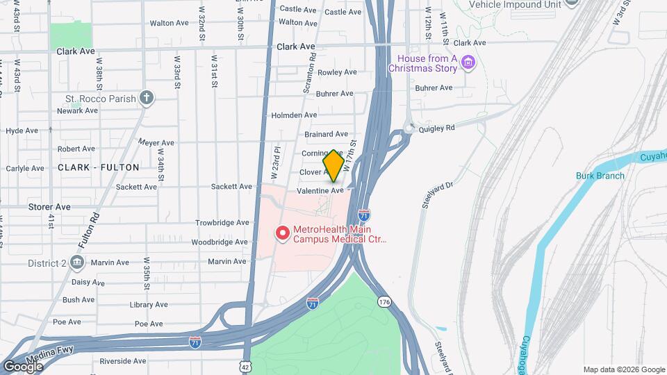 1726 Valentine Ave Mapa y Detalles de la Ubicación