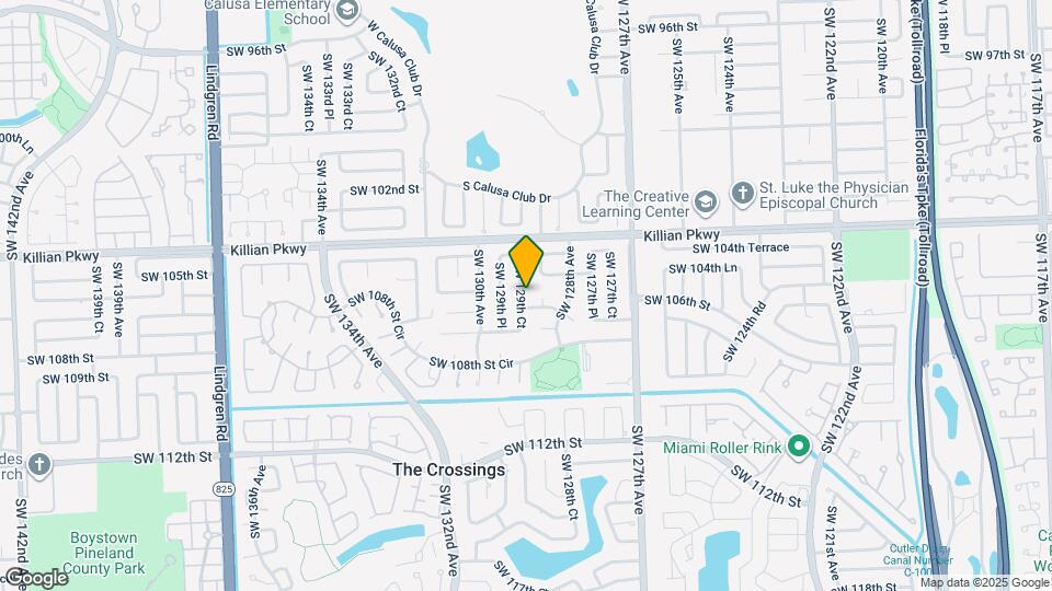 10615 SW 129th Ct Map and Location Details