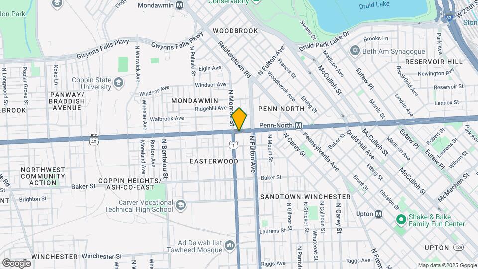 1839 W North Ave Map and Location Details