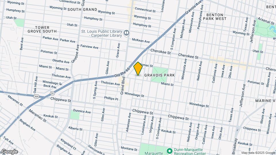 3453 Miami St, Unit 2F Map and Location Details