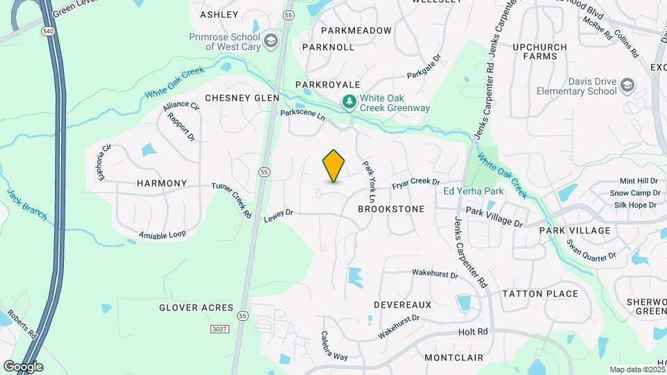 108 Castlebury Creek Ct Map and Location Details
