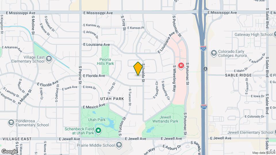 13007 E Florida Dr, Unit 418F Map and Location Details