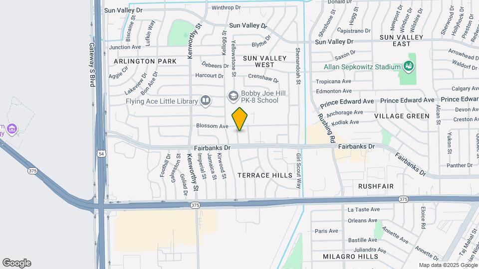 10116 Mercedes St Map and Location Details