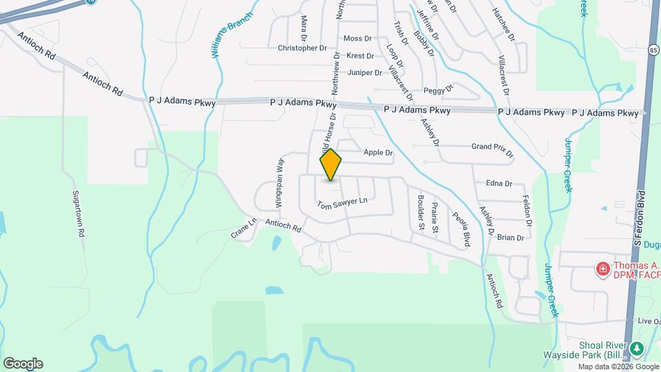 704 Becky Thatcher Ct Map and Location Details