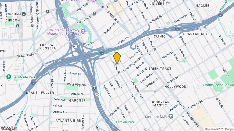 752 Vine St Mapa y Detalles de la Ubicación