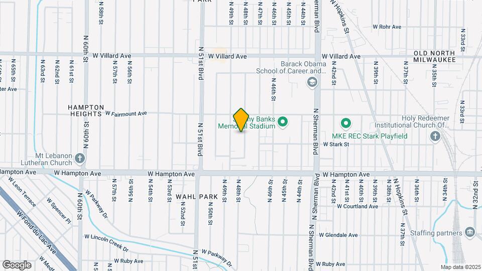4923 N 48th St, Unit Left Side Map and Location Details