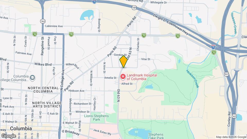 1800 McAlester St Map and Location Details