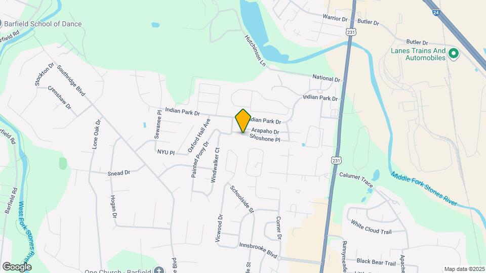 423 Shoshone Pl Map and Location Details