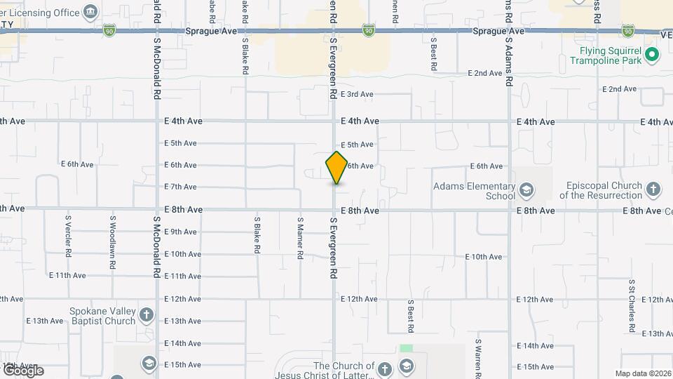 701 S Evergreen Rd Map and Location Details