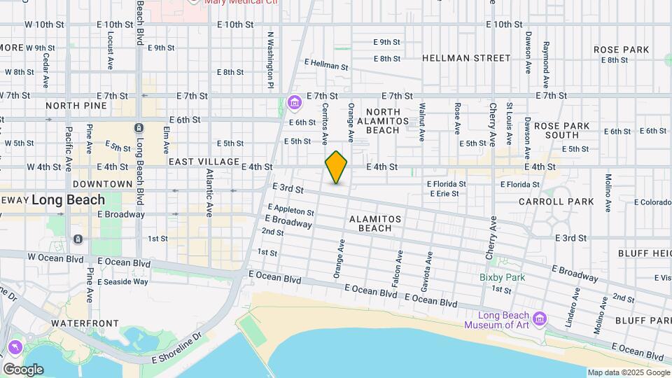 1135 E 3rd St Map and Location Details