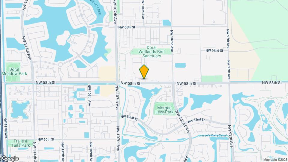 10400 NW 58th Terrace Map and Location Details