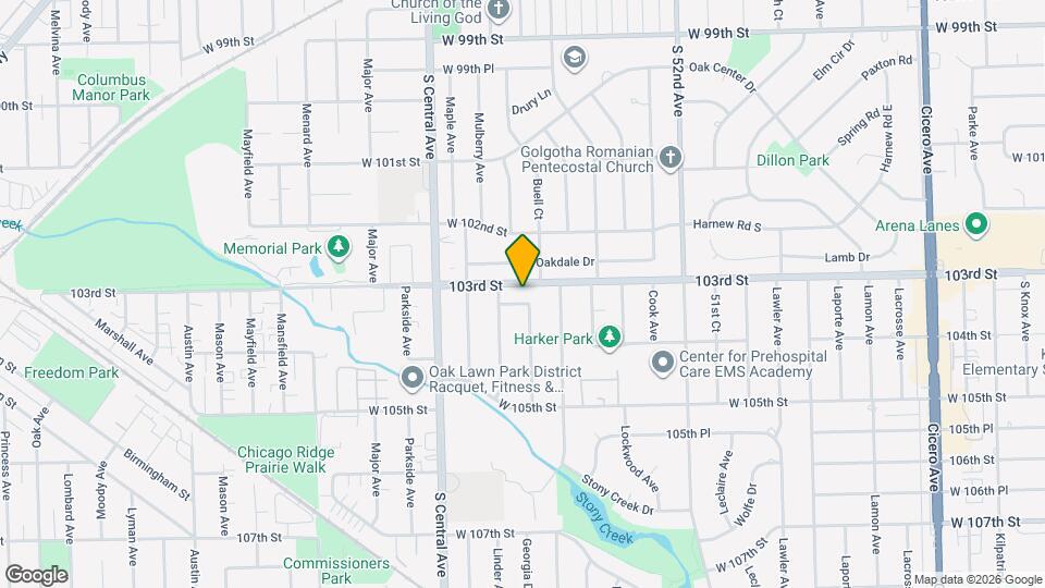 5528 W 103rd St Mapa y Detalles de la Ubicación